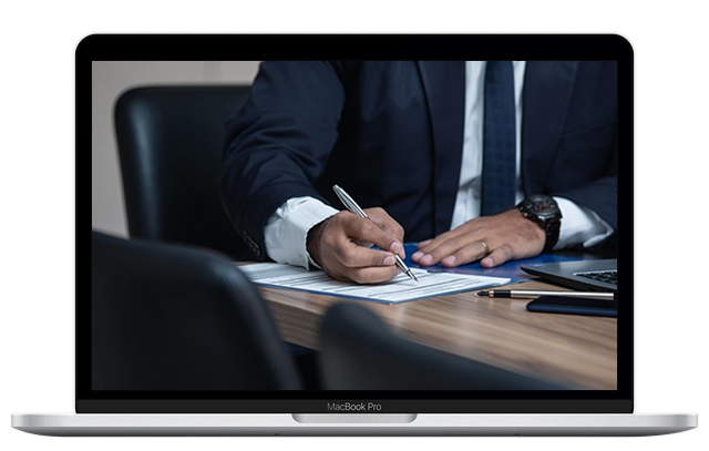 Website-Mockup für eine Anwaltskanzlei