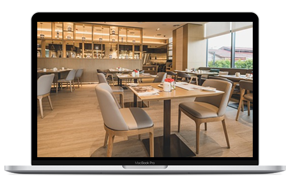 Website-Mockup für ein Restaurant